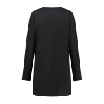 Lang vests open dames achterzijde