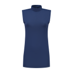 Diana top col mouwloos met knoopje voorzijde dames