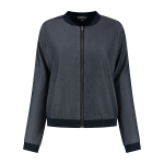 Spijkerjack luxe bomber voorzijde dames