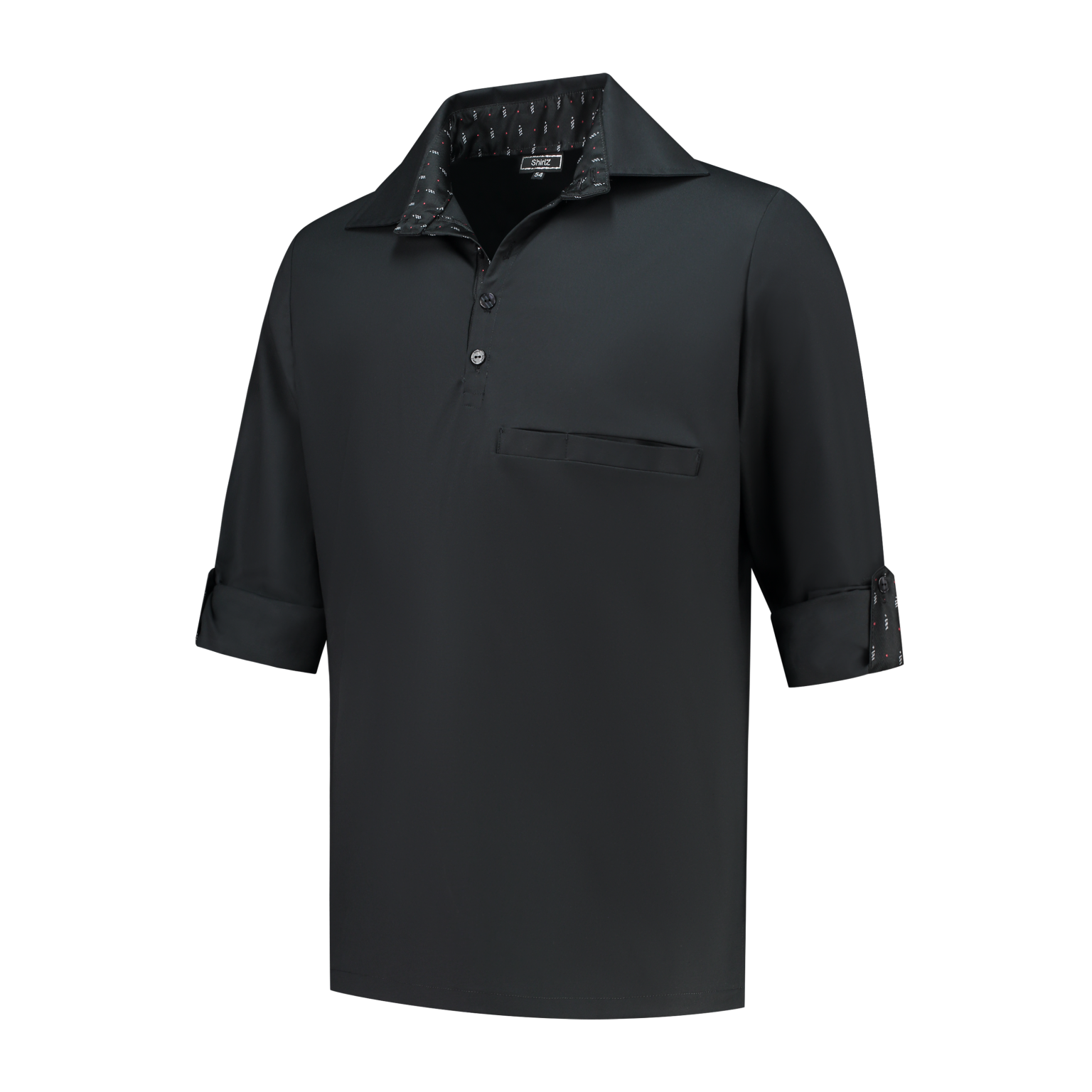 Horeca blouse zijkant heren